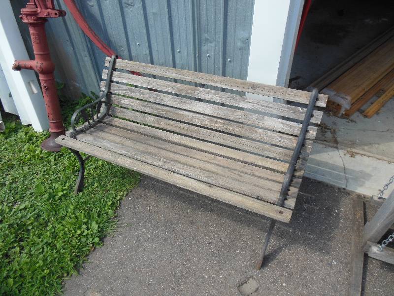 Wood bench