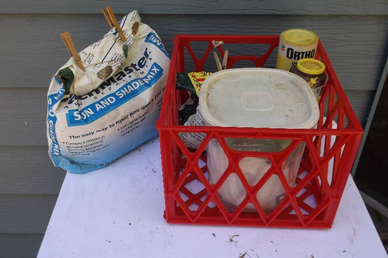 lot 54 image: Lawn supplies