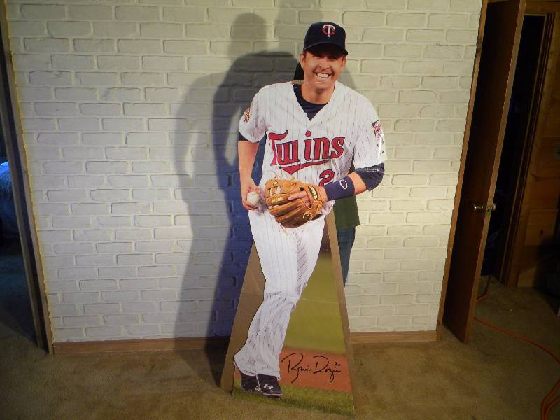 lot 21 image: Brian Dozier Cardboard Cutout
