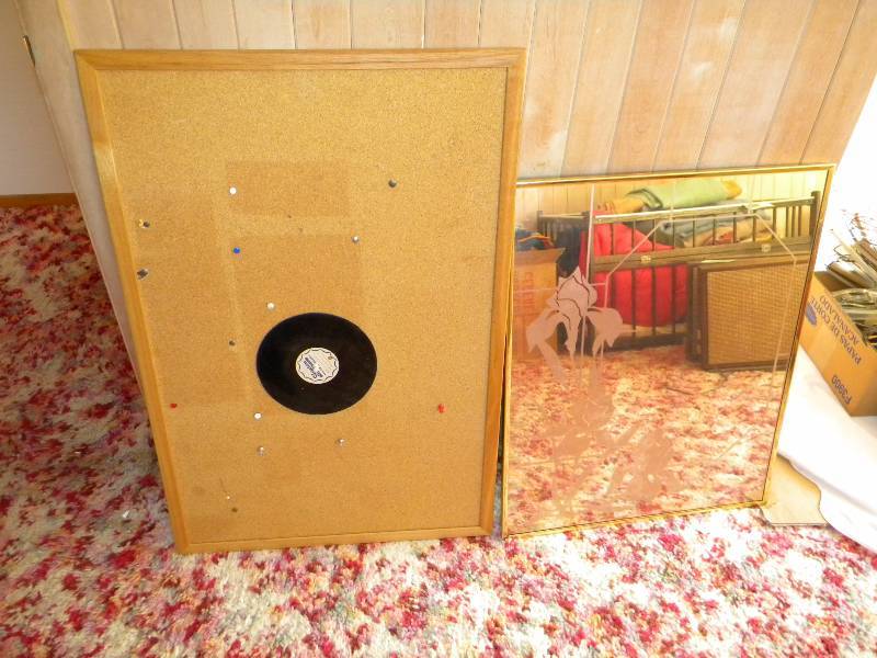 lot 177 image: Mirror and Bulletin Board
