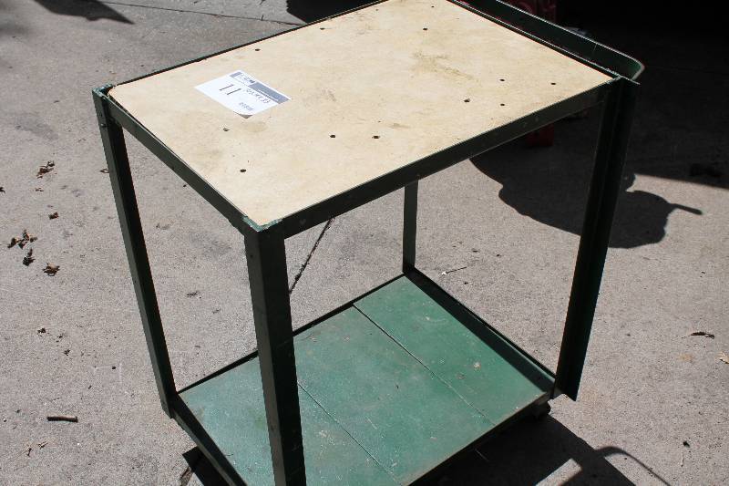 lot 11 image: Cart wMetal Frame & Wheels Lower Shelf 30 x 19 x 33.