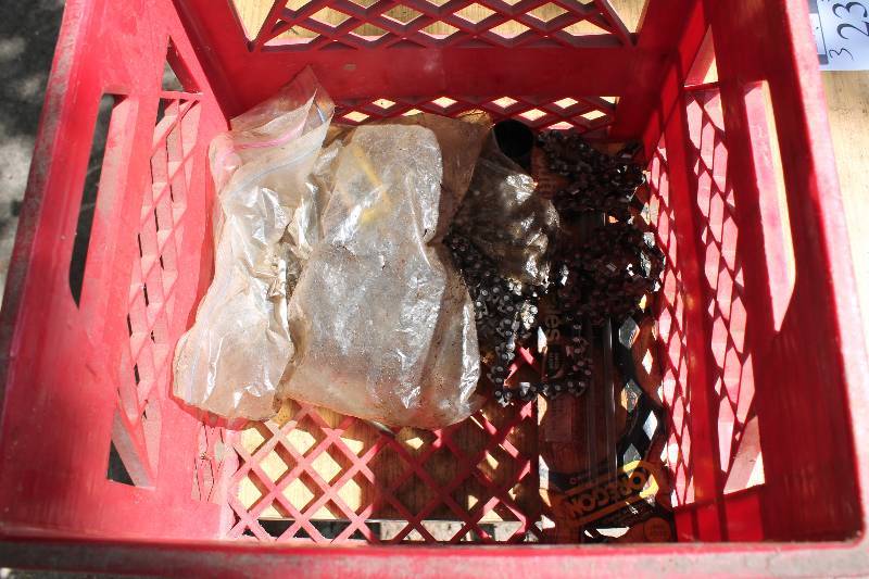 lot 30 image: Tote Lot Including Cutting Chain Cutting Chain Files Does Not Include Tote.