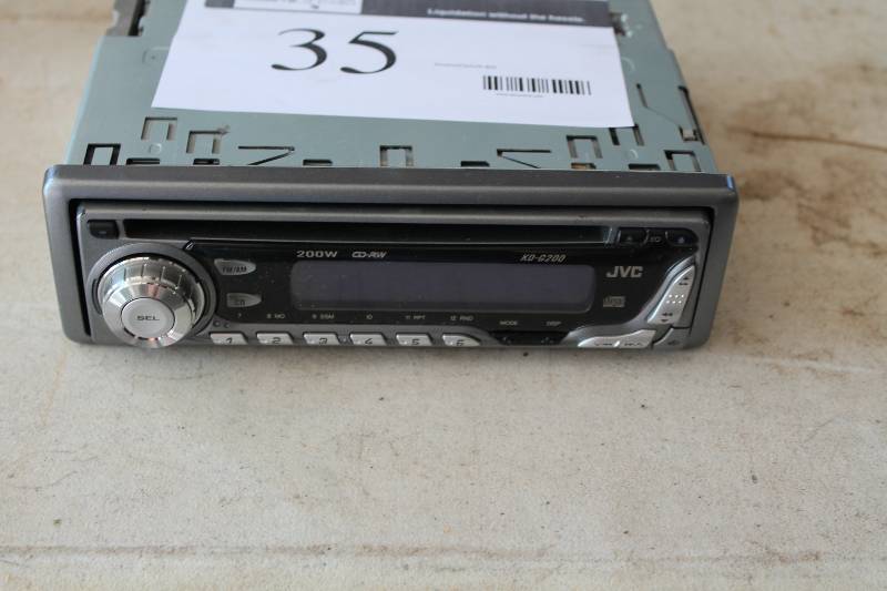lot 35 image: JVC CD Receiver For Cars Model No. KD-G200.