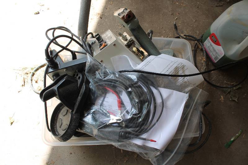 lot 28 image: Box Lot of Miscellaneous Electronics Including HAKO 373 Self Feeder wSpeed Controls PRG 510 Pneumatic Pop Riveter And More.