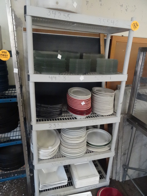 lot 226 image: Plastic  Shelving Unit