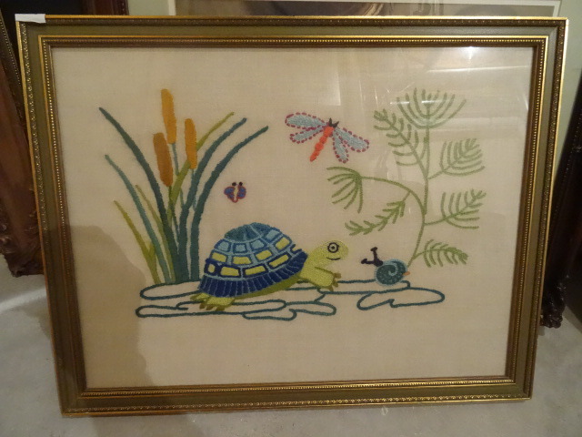 Crewel embroidery Wall Hanging