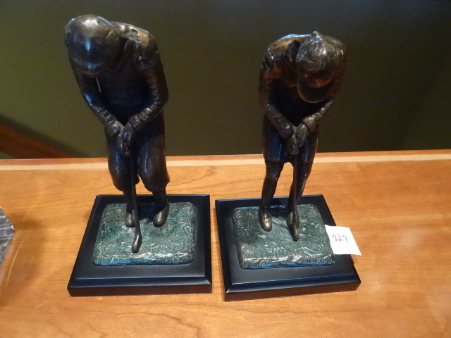 Golfer Book Ends