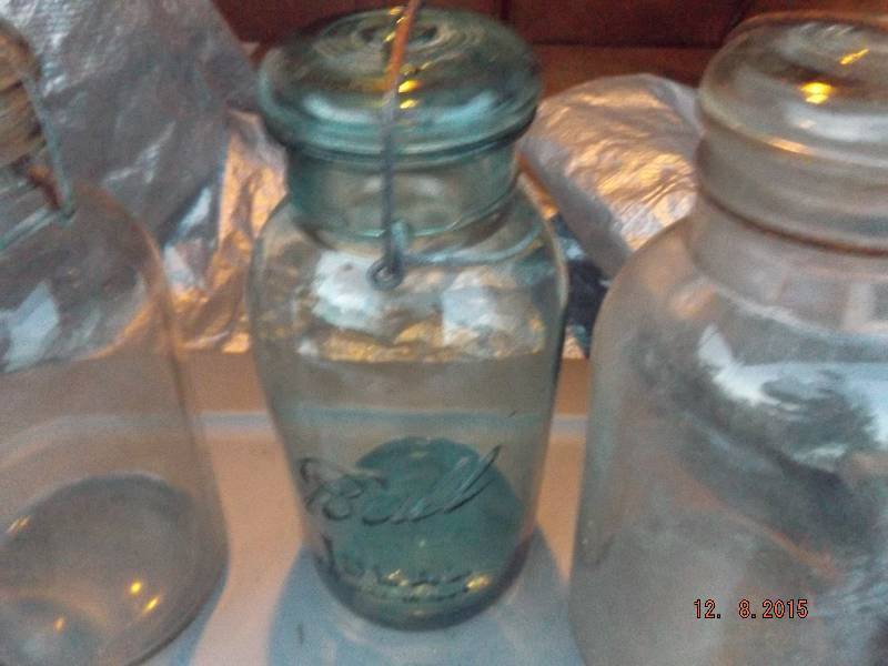 Antique Mason jars