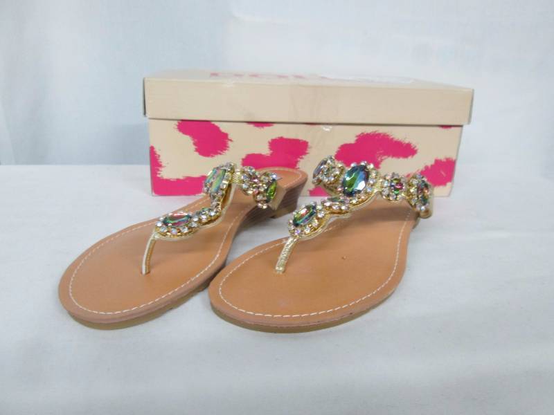 lot 80 image: Dolce Womens Fairytale Jeweled Sandal