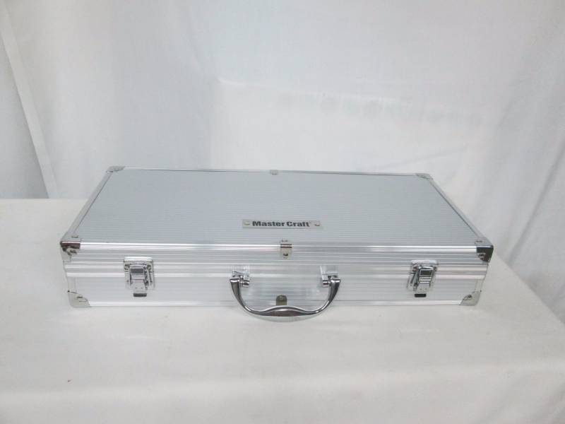lot 56 image: Master Craft 21-pc. Stainless Steel BBQ Tool Set