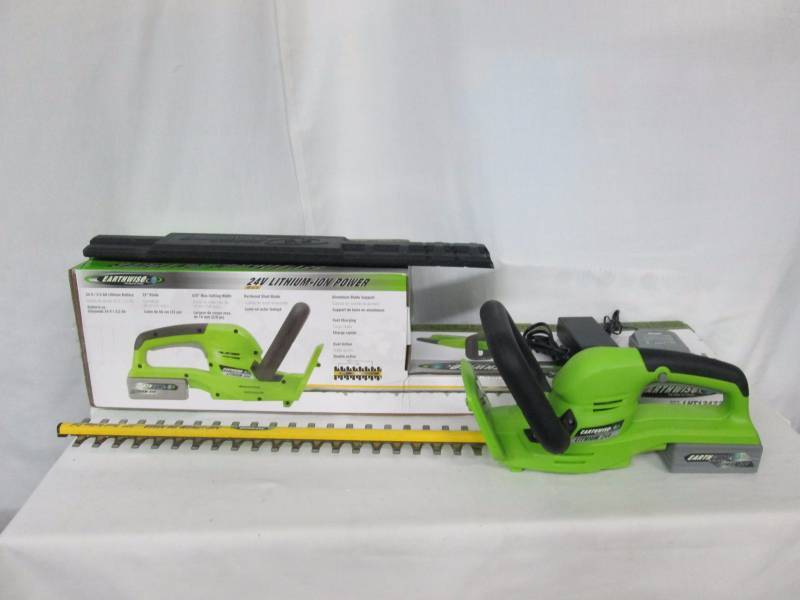 lot 39 image: Earthwise Cordless 24V Hedge Trimmer