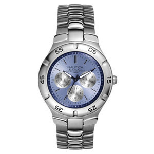 lot 50 image: Nautica Multifunction Ice Blue Dial Watch