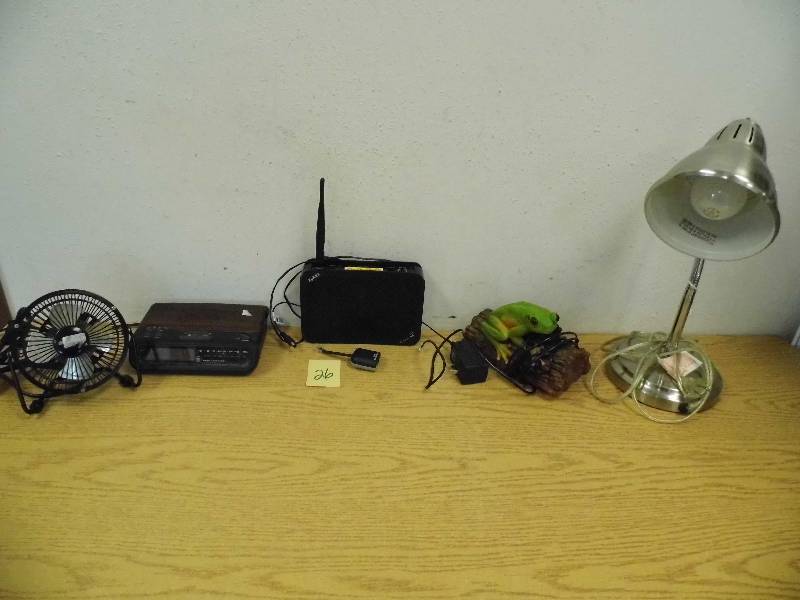 Lamp, Router, Clock, Frog Phone