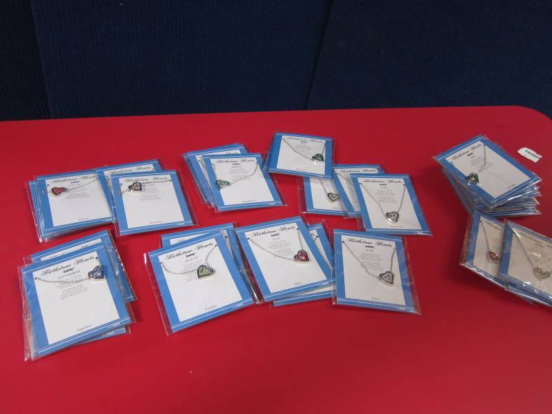 Birthstone Heart Necklaces