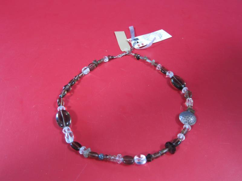 SmokeyCrystal Quartz Necklace