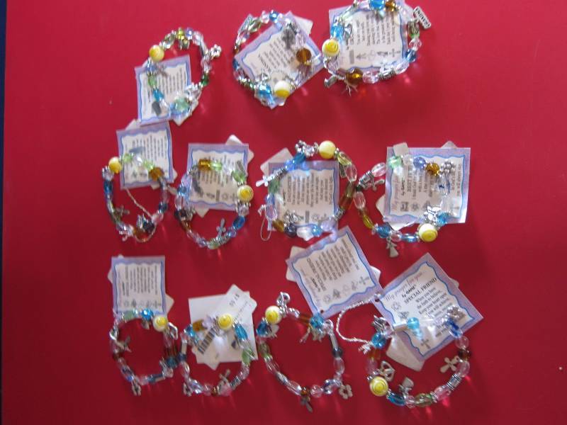 Assorted Glass-Bead Bracelets