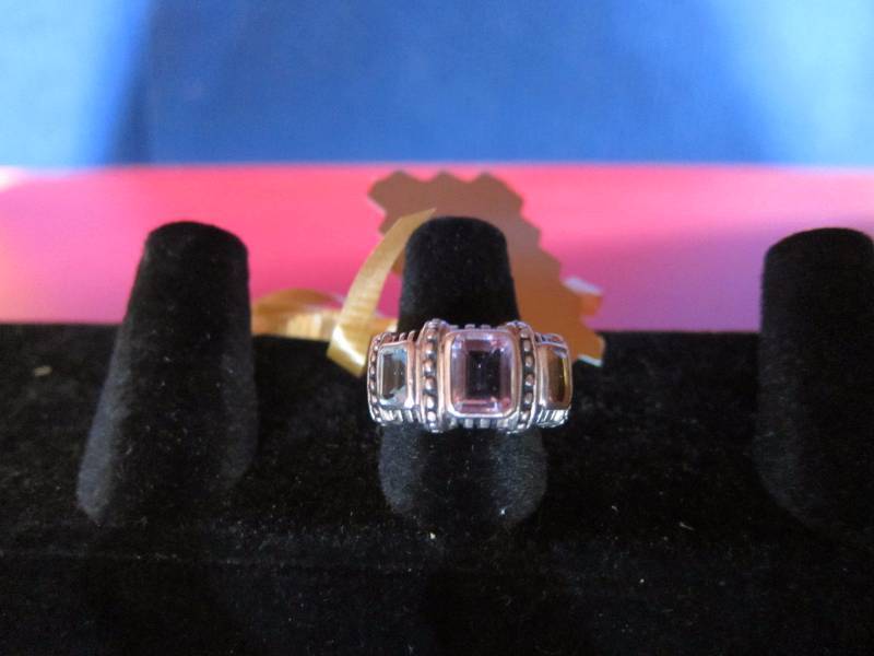 Topaz & Amethyst Ring