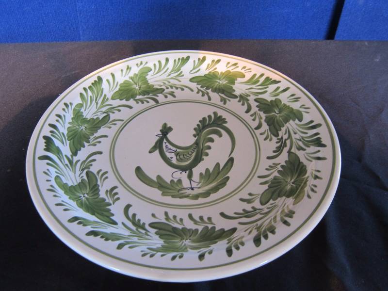 Large Decorative Rooster Plate