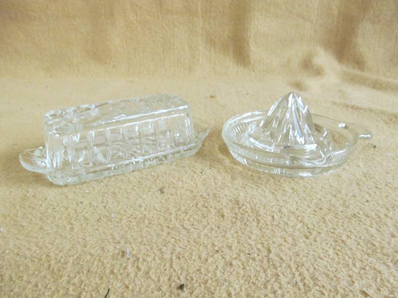 juicer, butter dish