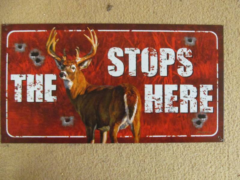 metal sign