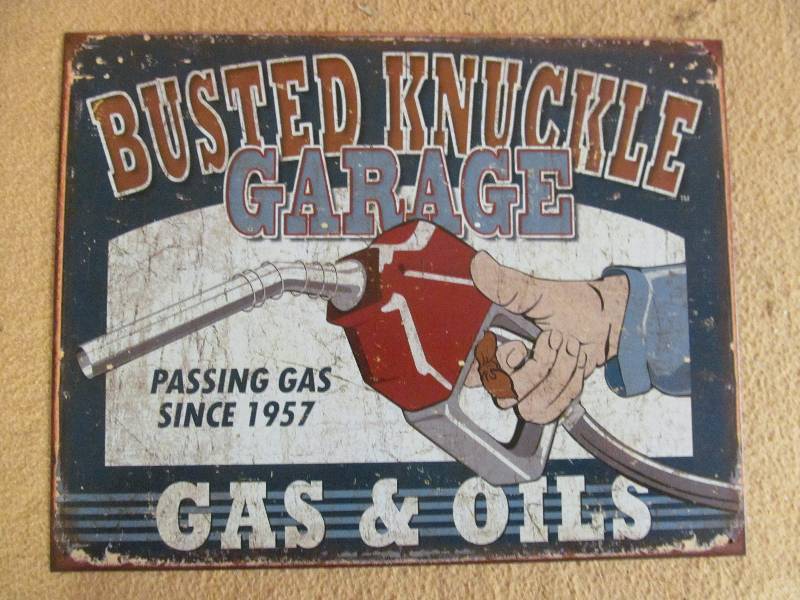 metal sign