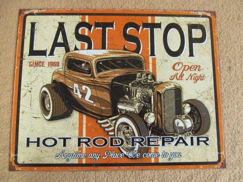 metal sign
