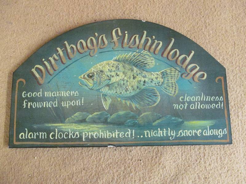 wooden sign