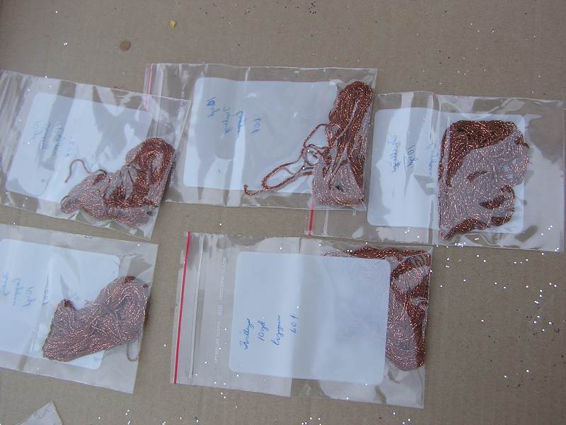 NEW COPPER THREAD 10 YARDS LOT OF 5