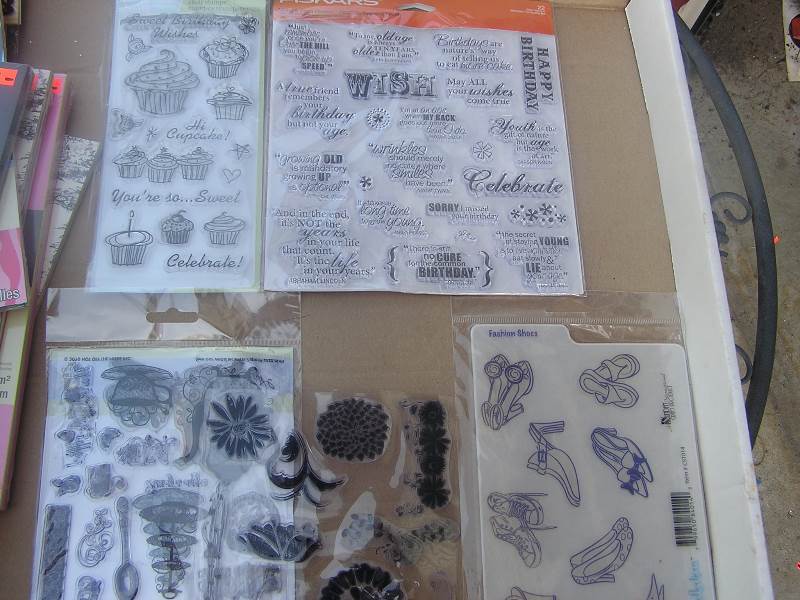 clear stamps lot of 5