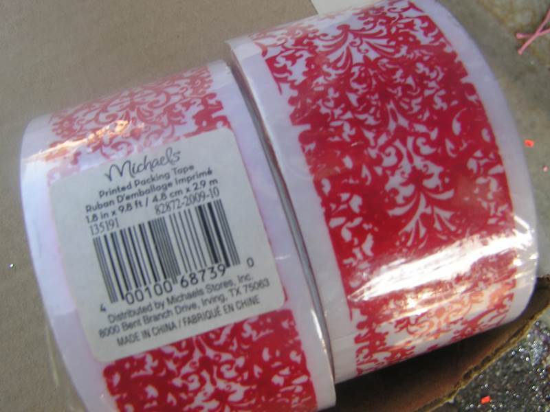 2 rolls printed packing tape