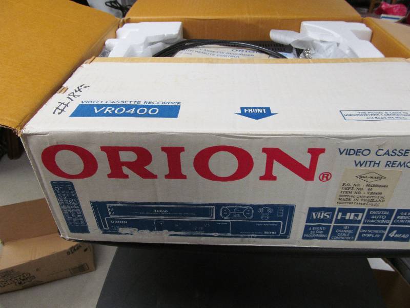 Orion #VRO400 VHS Cassette Player Recorder