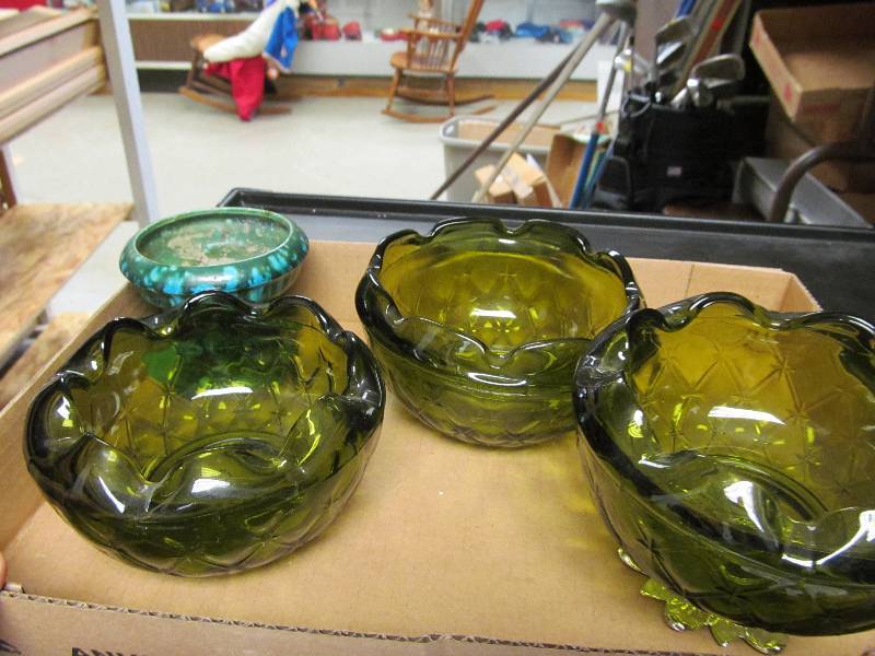 Lot of vintage candy dishes