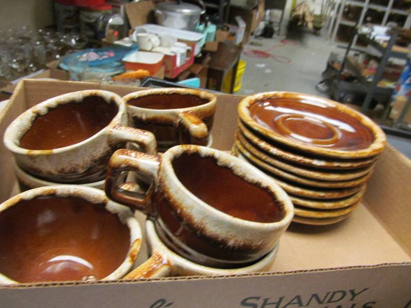 Vintage set of coffee cup and saucers