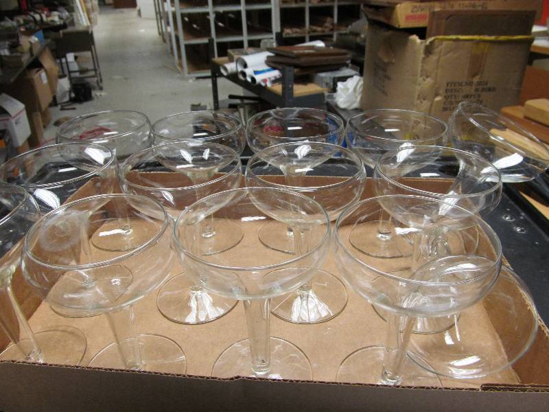 Lot of 14 Champagne Glasses