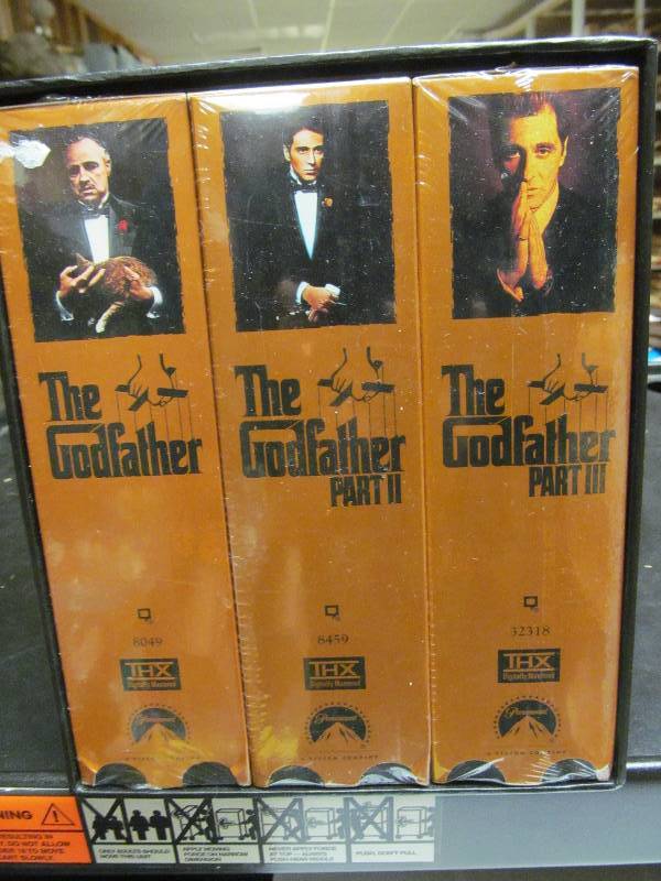Sealed The Godfather Trilogy VHS Box set