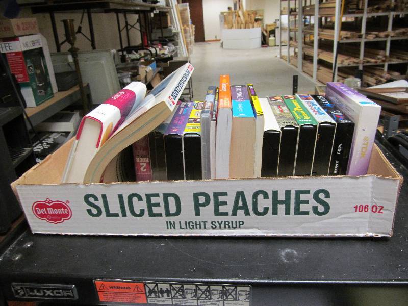 Lot of books and VHS Tapes