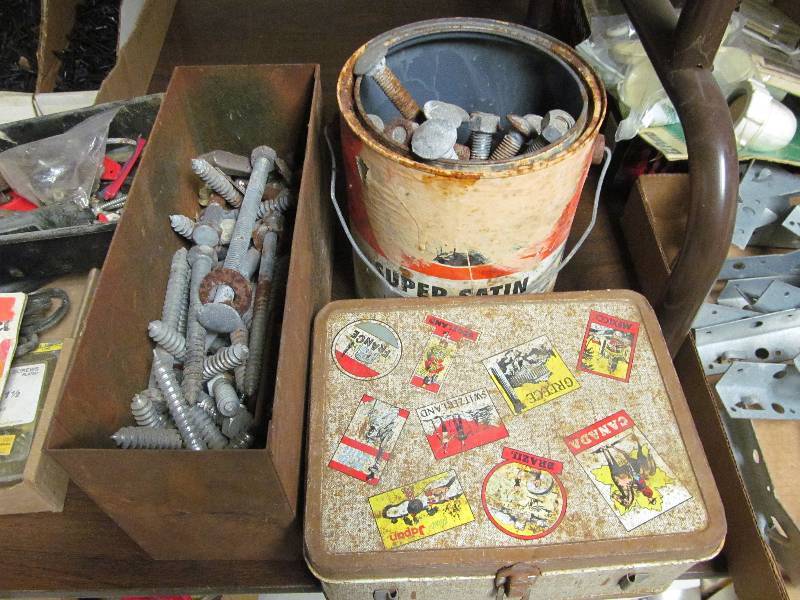Lot of bolts and misc fittings