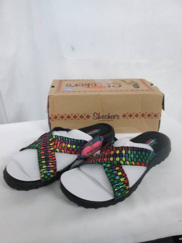 Skechers Womens Rootsy Vibe Slide Sandal