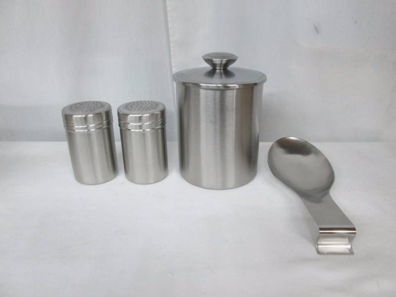 4-pc. Stainless Steel Stovetop Accessory Set