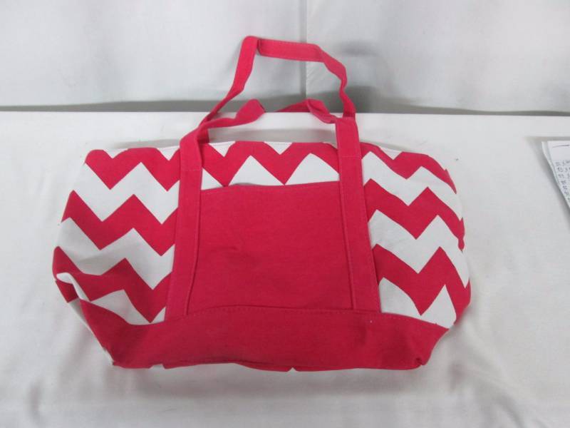 Pink and White Tote
