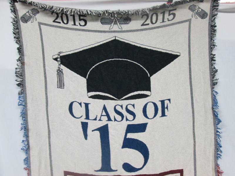 Class of 2015 Personalized Graduation Throw