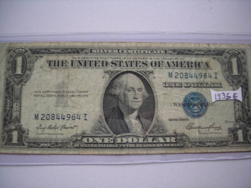 US $1.00 Silver Certificate 1935E