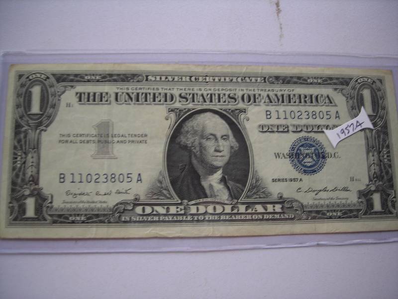 US $1.00 Silver Certificate 1957A