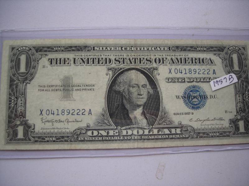 US $1.00 Silver Certificate 1957B