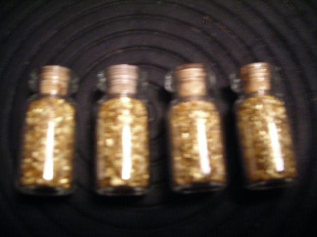 4-Bottles Of Gold Flake -  No Guarantee Of Quality Or Quantity