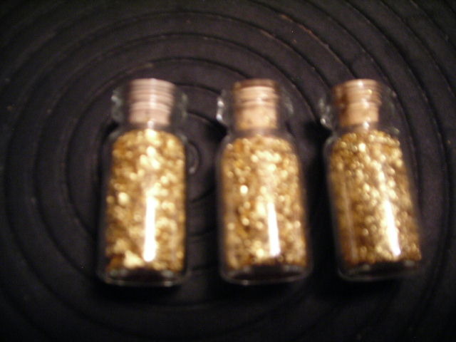 3-Bottles Of Gold Flake -  No Guarantee Of Quality Or Quantity