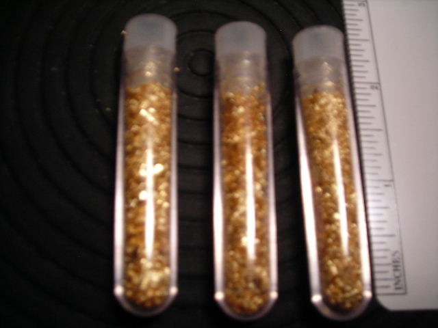 3-Vials Of Gold Flake -  No Guarantee Of Quality Or Quantity