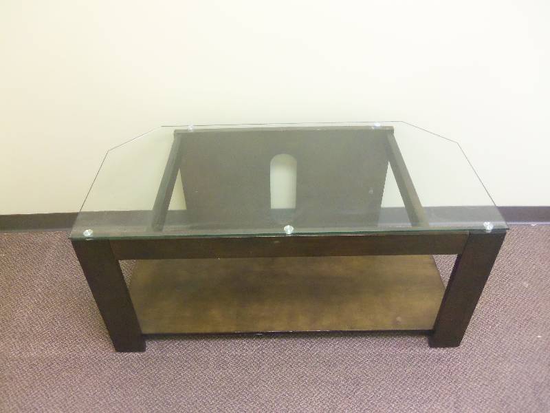 Glass Top TV Stand