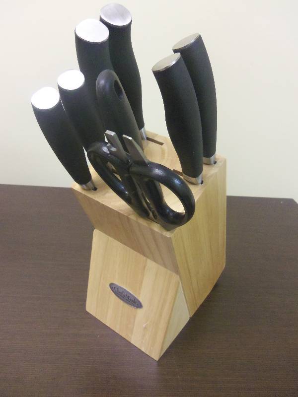 Chefs Mark Knife Set With Wood Block