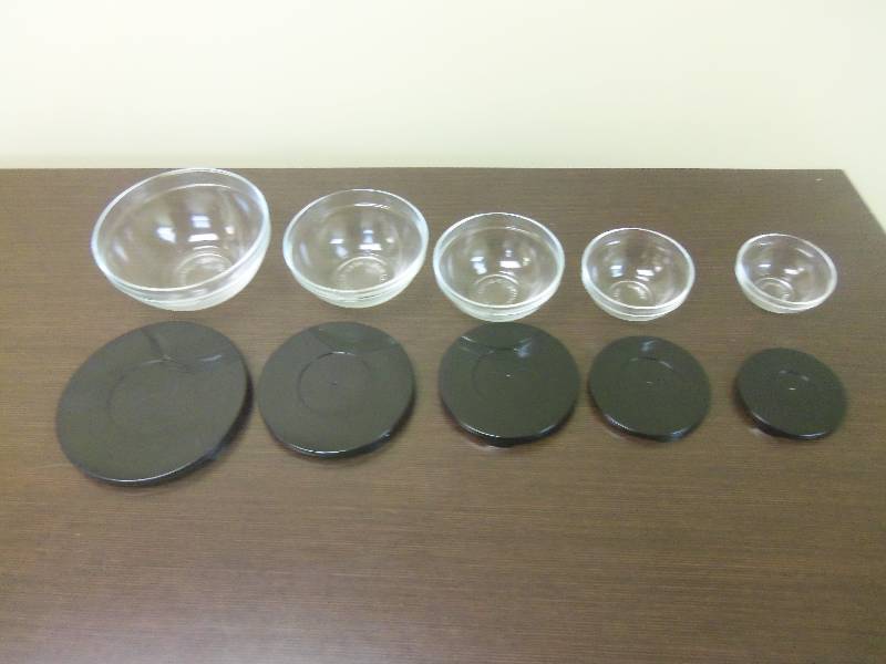 Set of 5 Glass Bowls
